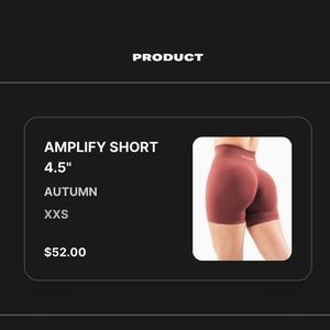 Alphalete amplify shorts xxs